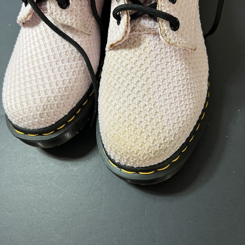 Dr. Martens Women's Page Waffle Cotton Bubblegum Barbiecore Boots Size 8 New - Picture 7 of 8